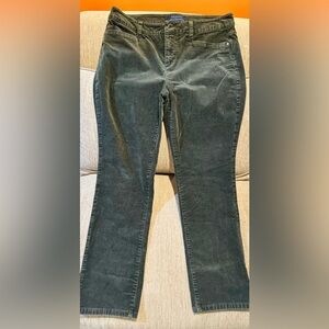 Talbots Olive Corduroy Trousers